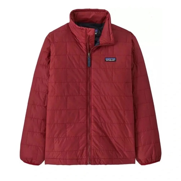 Patagonia Boys' XL Nano Puff Jacket Wax Red NWT Puffy Puffer Youth Kids - Picture 7 of 8